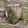 NZ Greenstone XLarge Kōuma Breastplate Pendant Flower Jade Pounamu