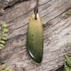 NZ Greenstone Small Freeform Roimata Pendant Flower Jade Pounamu