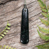 NZ Greenstone Small Roimata Pendant Kawakawa Pounamu