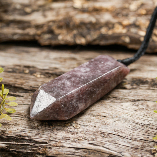 Lepidolite Small Pointed Pendant (BW378)