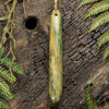 NZ Greenstone Large Roimata Pendant (BW389) Flower Jade Pounamu