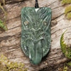 NZ Greenstone Medium TekoTeko Head Pendant (BW464) Inanga Pounamu