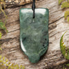 NZ Greenstone Medium TekoTeko Head Pendant (BW464) Inanga Pounamu