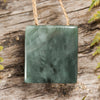 NZ Greenstone Small Freeform Pendant (BW541) Inanga Pounamu