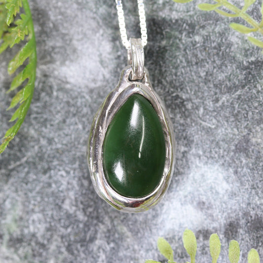 Sterling Silver Pendant Hapopo Pounamu