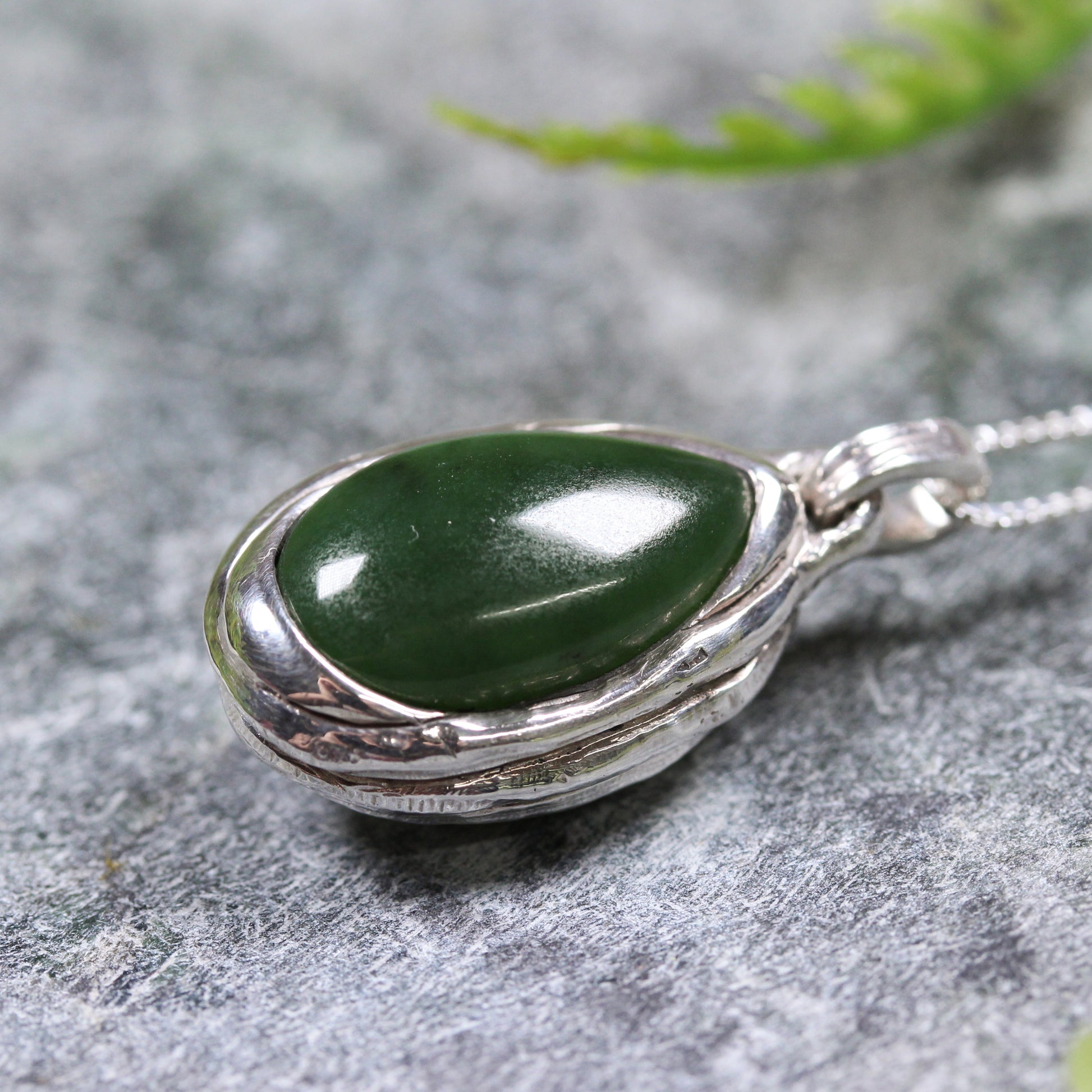 Sterling Silver Pendant Hapopo Pounamu