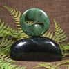 NZ Greenstone Porowhita with Twist Sculpture Hapopo Pounamu