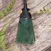 NZ Greenstone Small Toki Pendant Flower Jade Pounamu