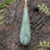 NZ Greenstone Small Roimata Pendant Inanga Pounamu