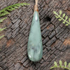 NZ Greenstone Small Roimata Pendant Inanga Pounamu