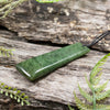 NZ Greenstone Large Toki Pendant Hapopo Pounamu