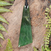 NZ Greenstone Medium Toki Pendant Hapopo Pounamu