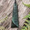 NZ Greenstone Medium Toki Pendant Inanga Pounamu