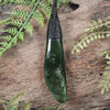 NZ Greenstone Medium Roimata Pendant Kawakawa Pounamu