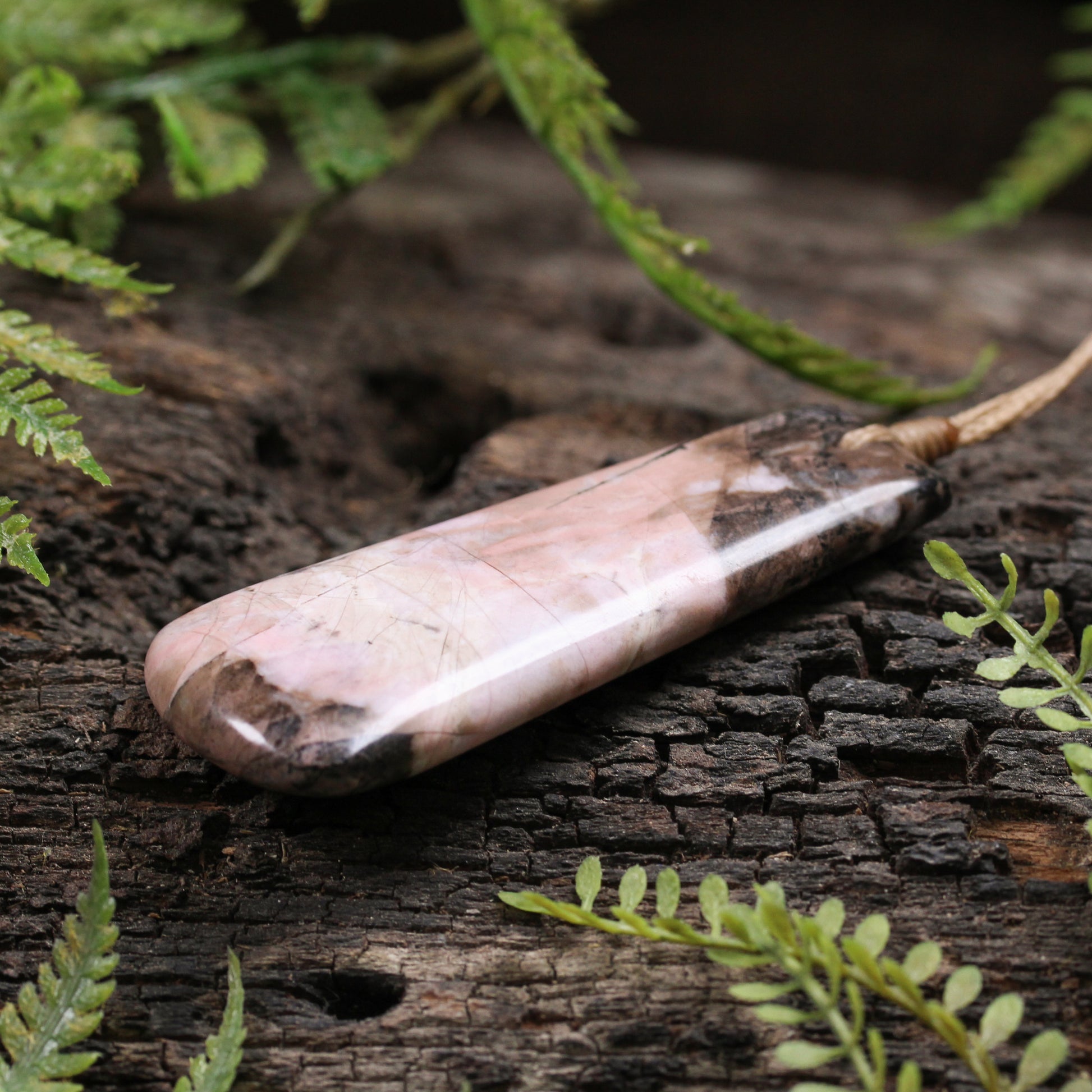 NZ Rhodonite Medium Toki Pendant