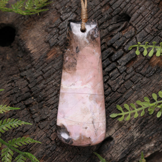 NZ Rhodonite Medium Toki Pendant