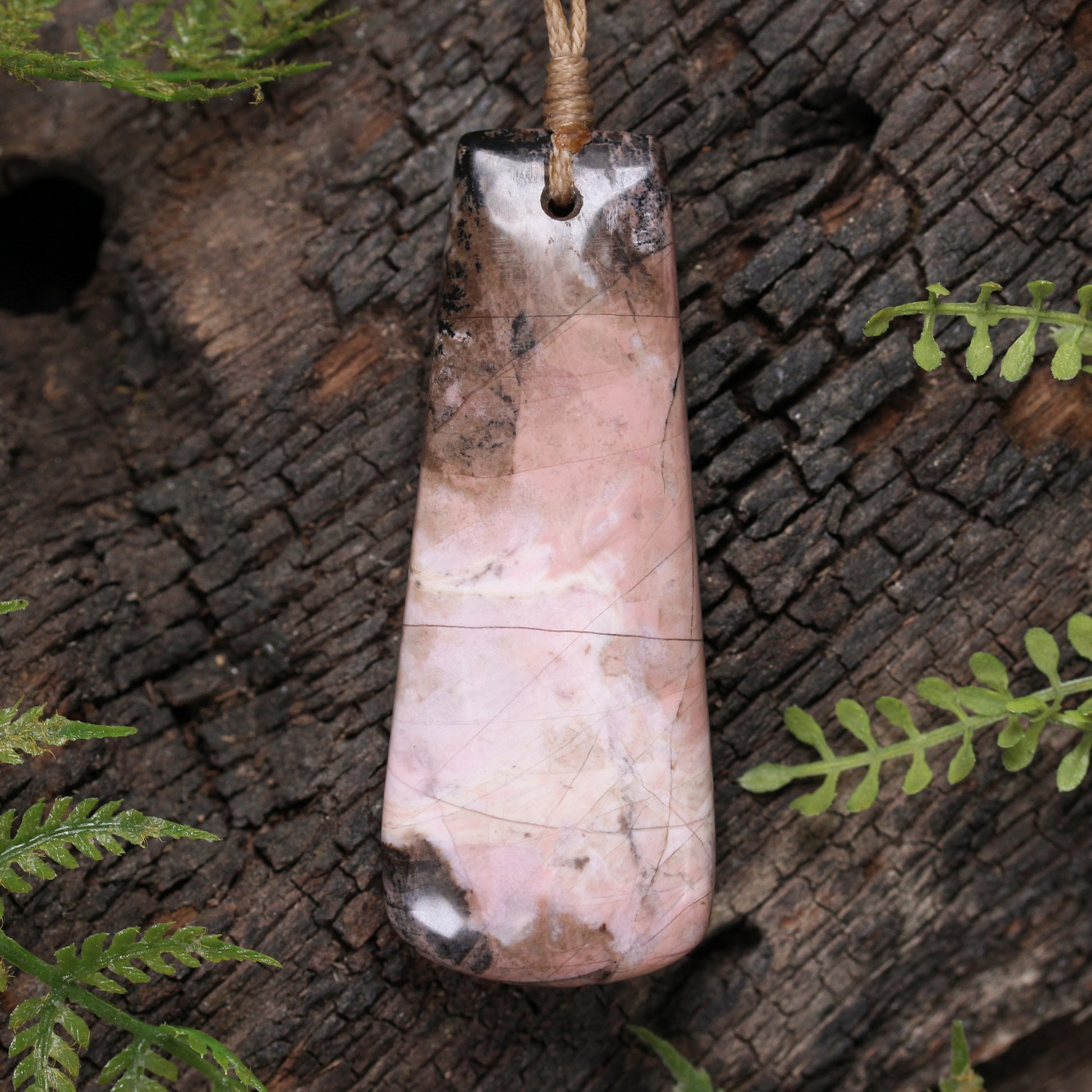 NZ Rhodonite Medium Toki Pendant