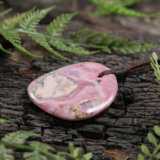 NZ Rhodonite Small Freeform Pendant