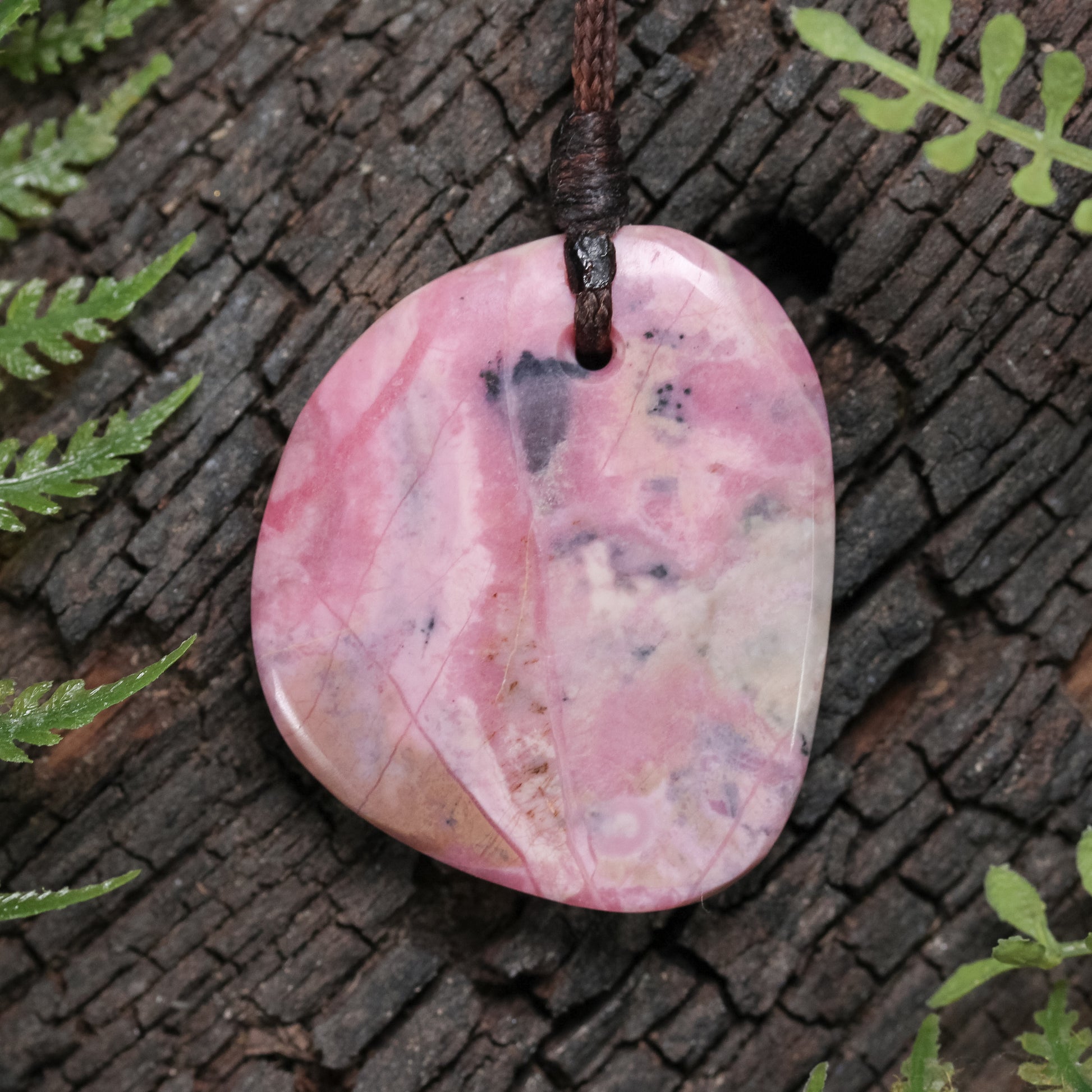 NZ Rhodonite Small Freeform Pendant
