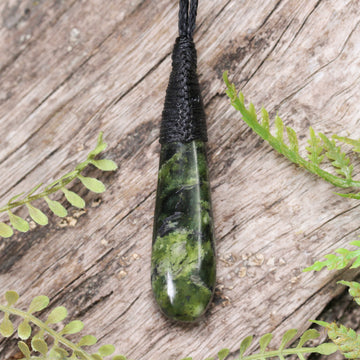 NZ Greenstone Small Roimata Pendant Douglas Creek Pounamu