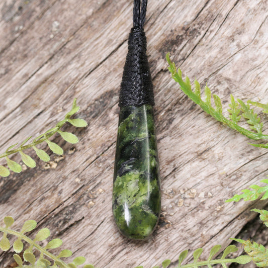 NZ Greenstone Small Roimata Pendant Douglas Creek Pounamu