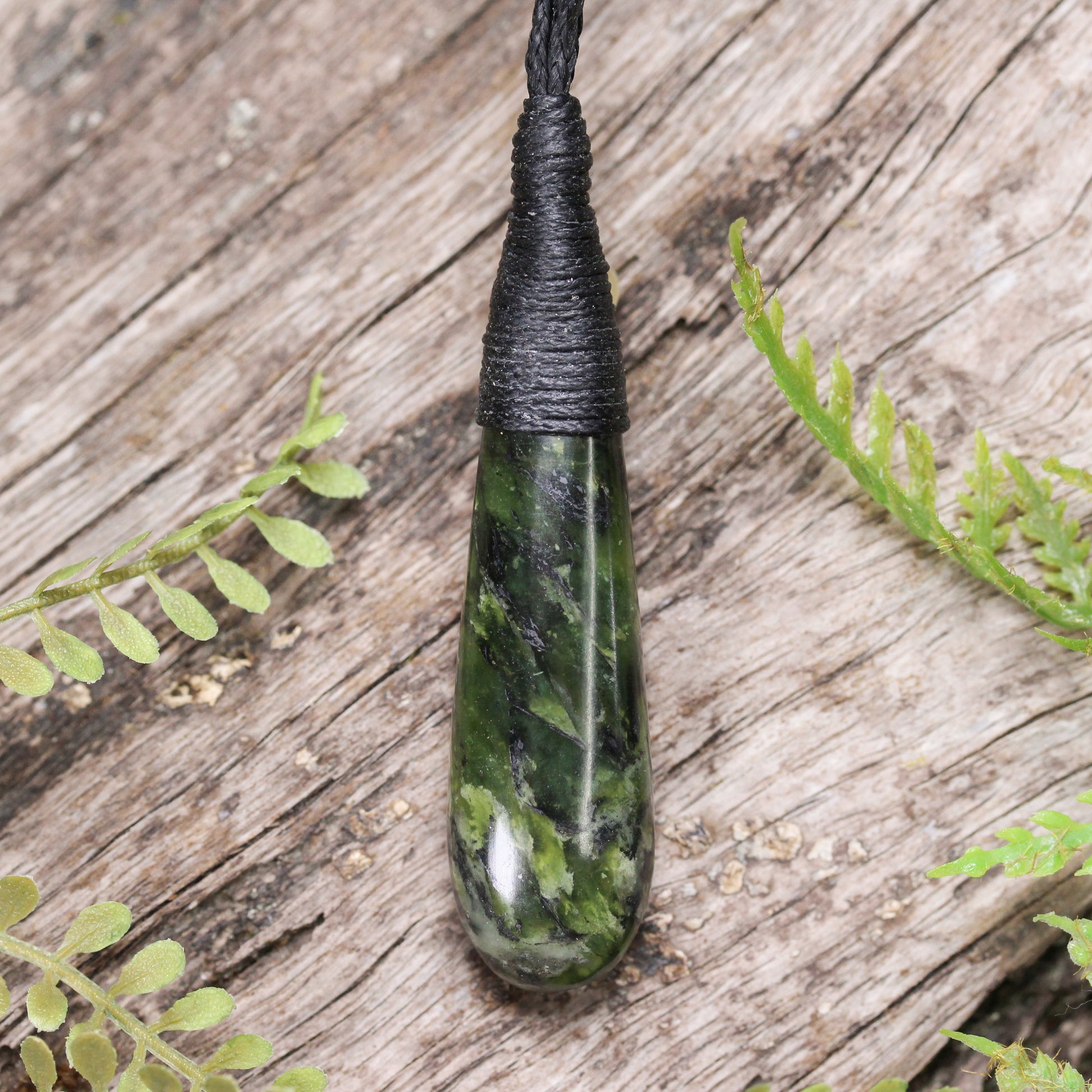 NZ Greenstone Small Roimata Pendant Douglas Creek Pounamu