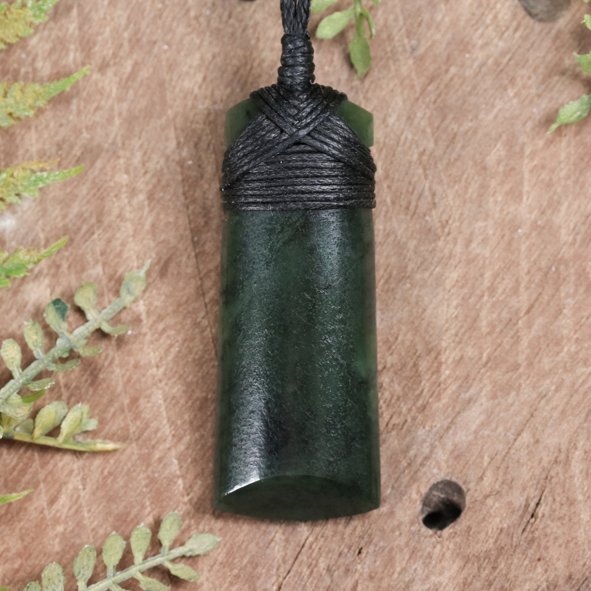 NZ Greenstone Small Toki Pendant Rimu Pounamu