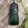 NZ Greenstone Medium Toki Pendant Kawakawa Pounamu