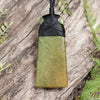 NZ Greenstone Medium Toki Pendant Flower Jade Pounamu