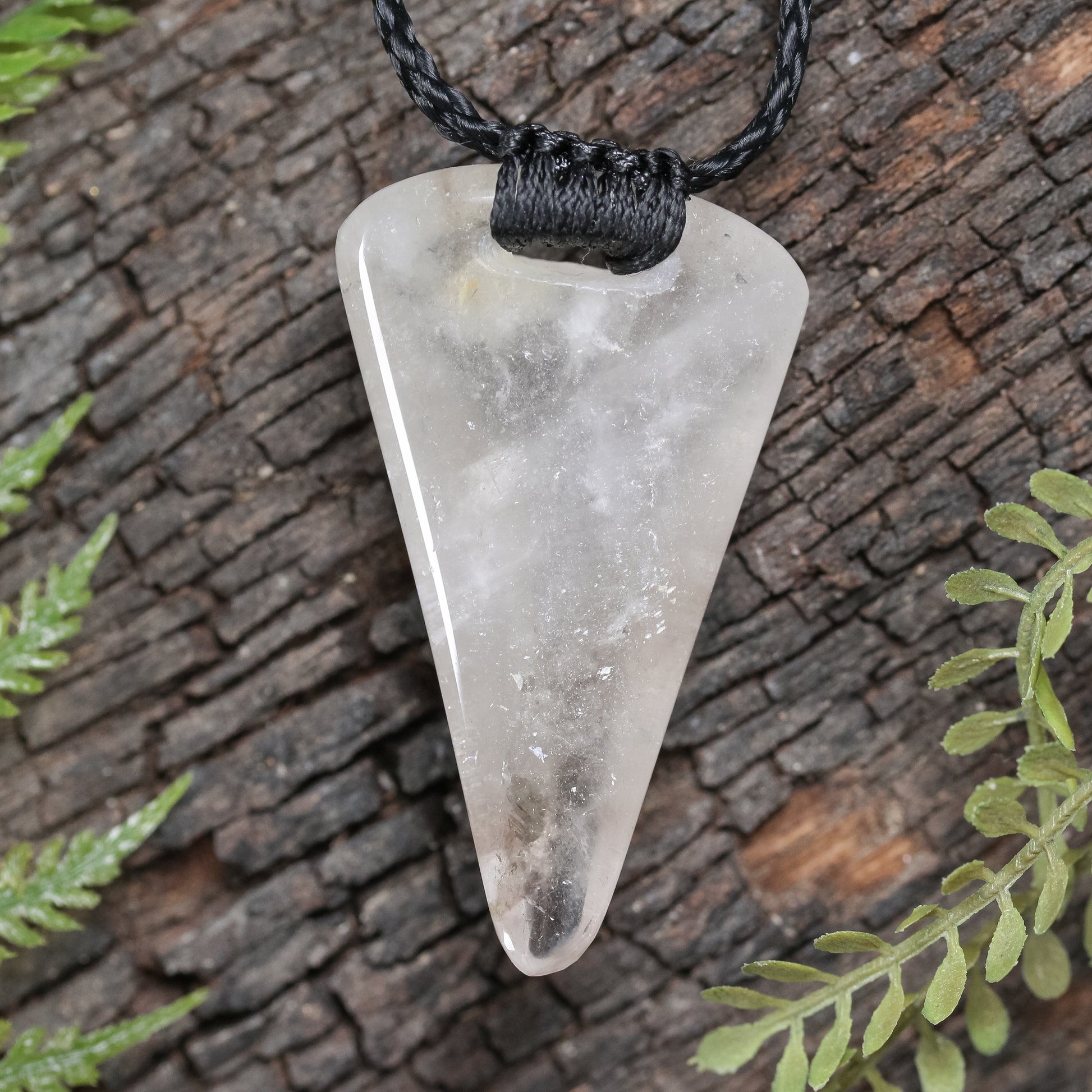 Smokey Quartz XSmall Niho Taniwha Tooth Pendant