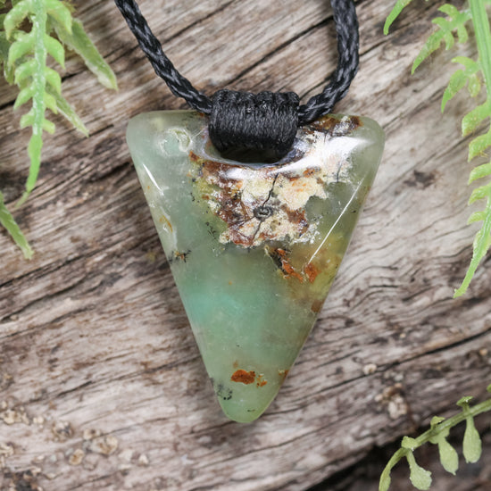 Chrysoprase XSmall Niho Taniwha Tooth Pendant