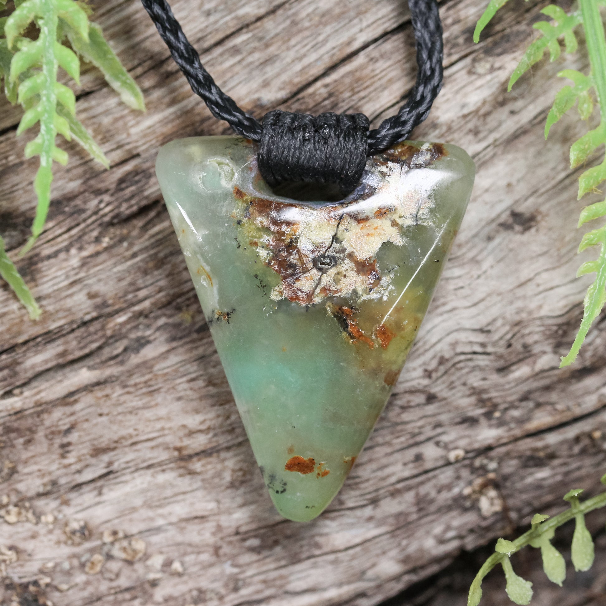 Chrysoprase XSmall Niho Taniwha Tooth Pendant