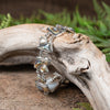 Pāua Sterling Silver Set Linked Bracelet