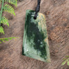 NZ Greenstone Small Toki Pendant Flower Jade Pounamu