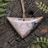 NZ Rhodonite Small Kōuma Breastplate Pendant