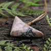 NZ Rhodonite Small Kōuma Breastplate Pendant