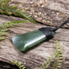 NZ Greenstone Medium Toki Pendant Hapopo Pounamu