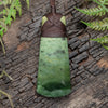 NZ Greenstone Small Toki Pendant Flower Jade Pounamu
