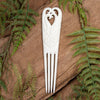 Bone Heru With Koru XLarge Hair Comb