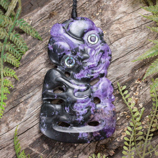 Charoite XLarge Hei Tiki Pendant