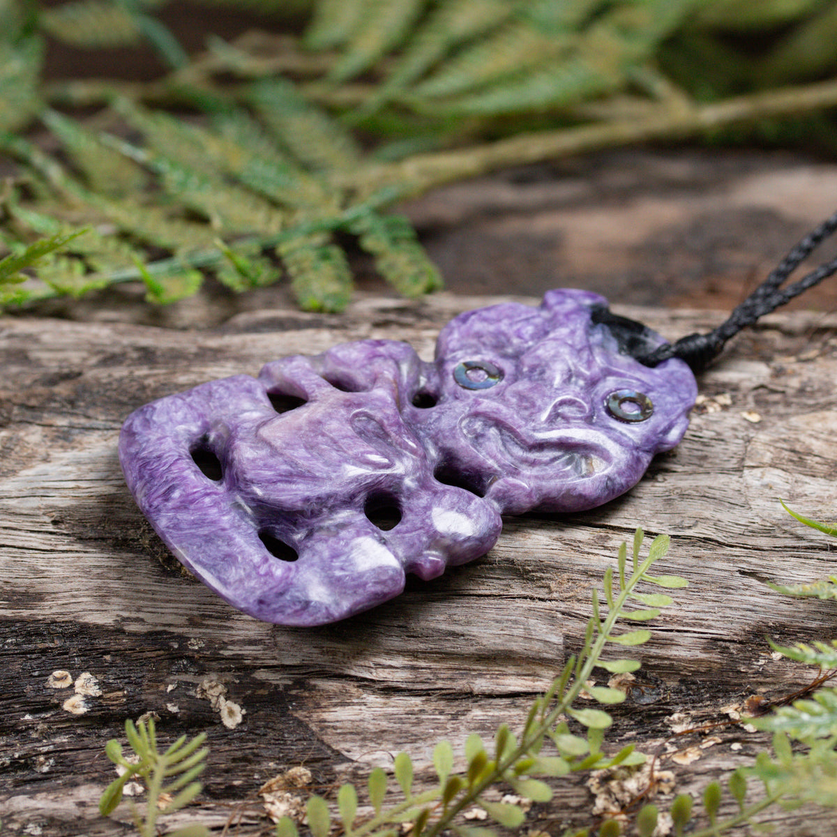 Charoite Large Hei Tiki Pendant