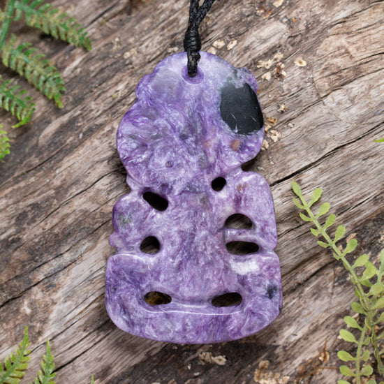 Charoite Large Hei Tiki Pendant