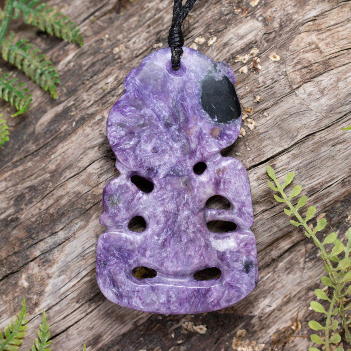 Charoite Large Hei Tiki Pendant