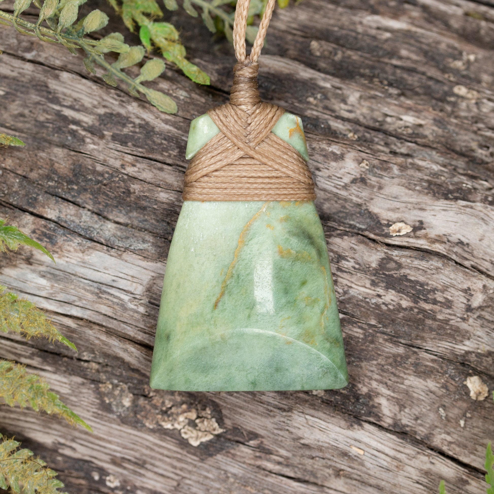 NZ Greenstone Small Toki Pendant Raukaraka Pounamu