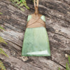 NZ Greenstone Small Toki Pendant Raukaraka Pounamu