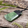 NZ Greenstone Small Toki Pendant Hapopo Pounamu