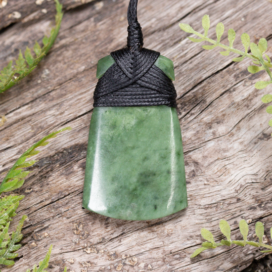 NZ Greenstone Small Toki Pendant Hapopo Pounamu
