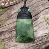 NZ Greenstone Small Toki Pendant Kawakawa Pounamu