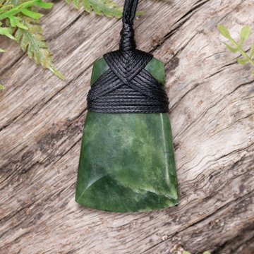 NZ Greenstone XSmall Toki Pendant  Kawakawa Pounamu