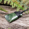NZ Greenstone XSmall Toki Pendant  Kawakawa Pounamu